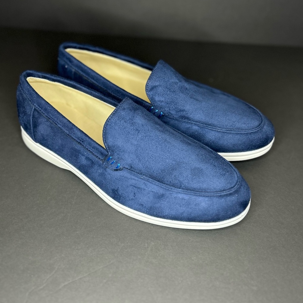 Men's Classic Blue Loafers - Picture 5 of 7